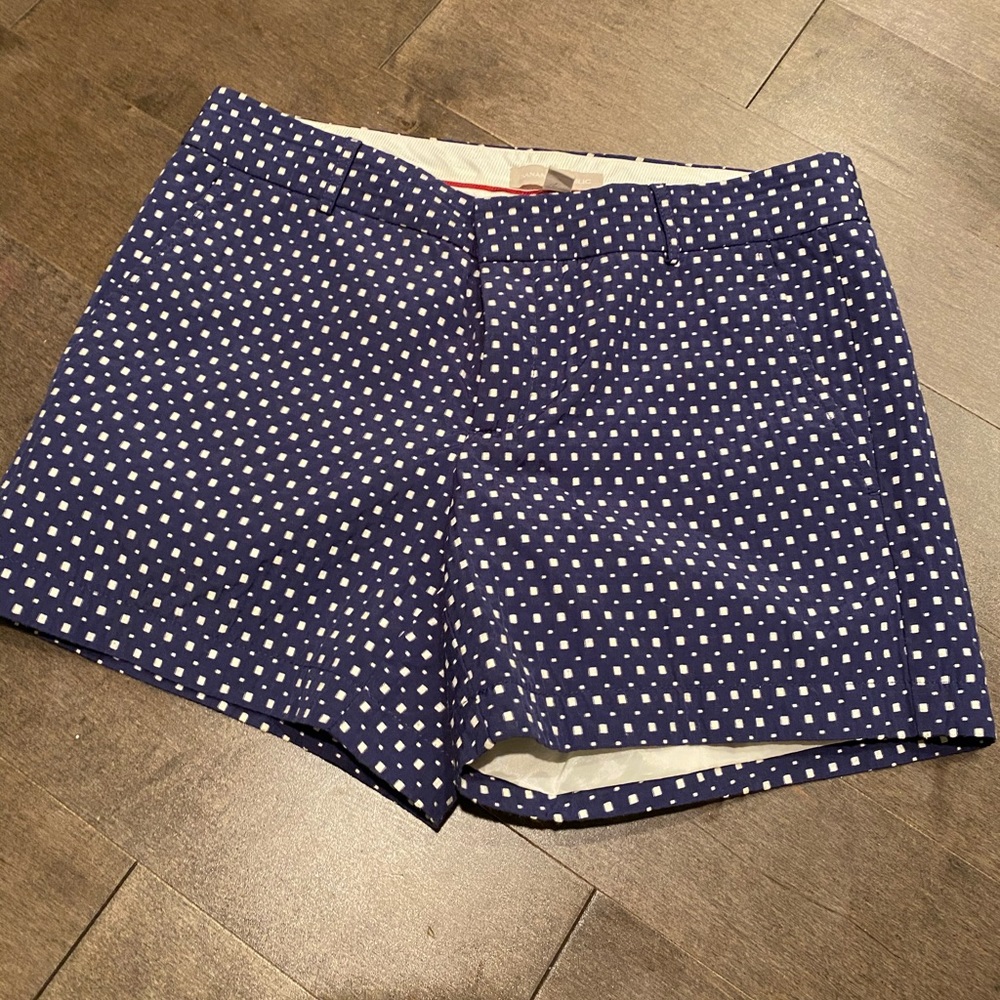 Banana republic shorts checked blue and white